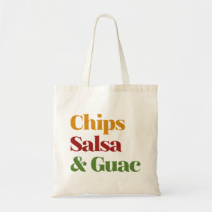 Bolso De Tela Chips De Salsa Y Guac