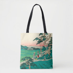 Bolso De Tela Chiryuu, Japón: Impresión de bloques de madera vin
