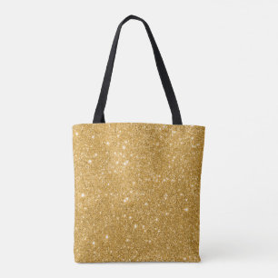 Bolso De Tela Chispas del brillo del oro