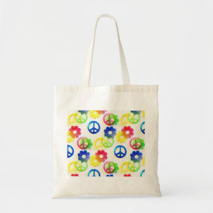 Bolso De Tela Chispas maravillosas del flower power de los