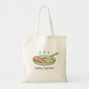 Bolso De Tela Chisporroteando Juntos, Desayuno de Tocino y Huevo