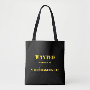 Bolso De Tela Chiste Cuántico Divertido: El Gato de Schrödinger