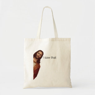 Bolso De Tela Chiste de Jesús Meme Divertido, Vi Eso de Jesús 