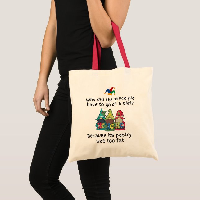 Bolso De Tela Chiste divertido de Fat Mince Pie (Anverso (producto))
