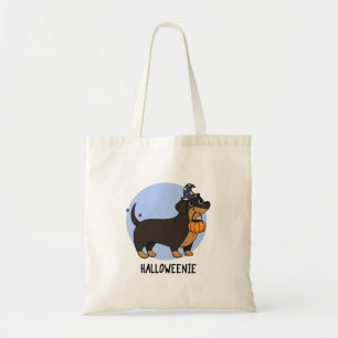 Bolso De Tela Chiste divertido de perro salchicha para Halloween