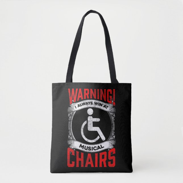 Bolso De Tela Chiste musical divertido para sillas de ruedas (Anverso)