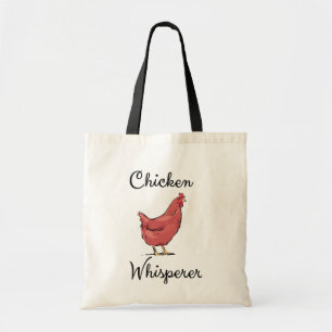 Bolso De Tela Chistoso divertido de la acuarela de la gallina