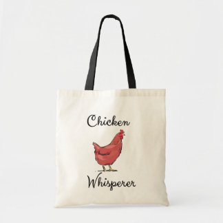 Bolso De Tela Chistoso divertido de la acuarela de la gallina