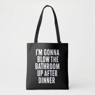 Bolso De Tela Chistoso humor de baño inapropiado