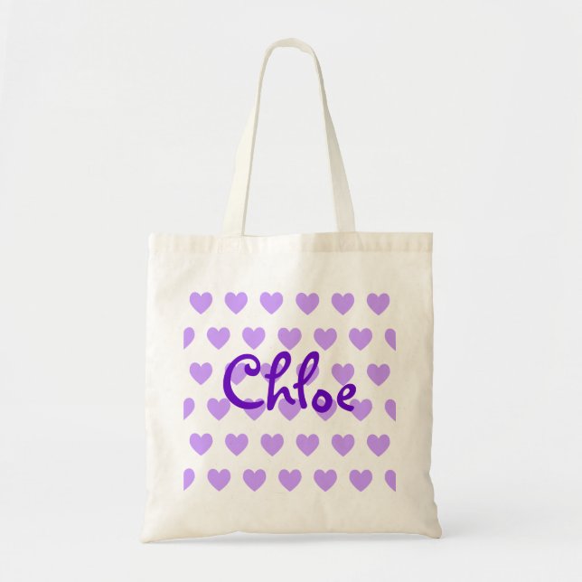 Bolso De Tela Chloe en morado (Frente)