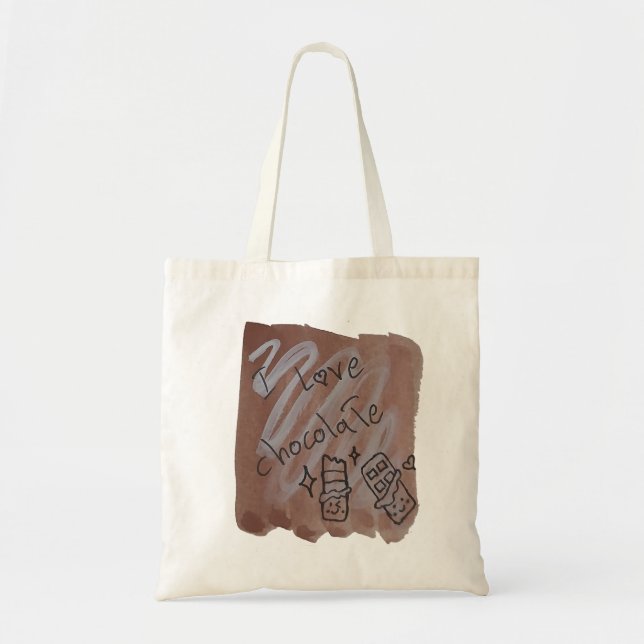 Bolso De Tela Chocolate (Frente)