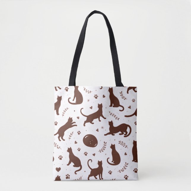 Bolso De Tela Chocolate Cats (Anverso)