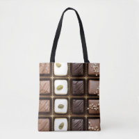 Chocolate de lujo hecho a mano en una caja