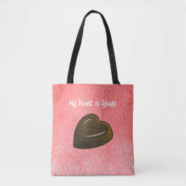 Bolso De Tela Chocolate Heart Valentines Day