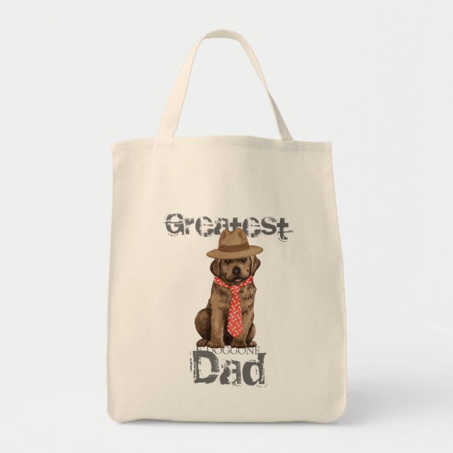 Bolso De Tela Chocolate Lab Dad (Frente)
