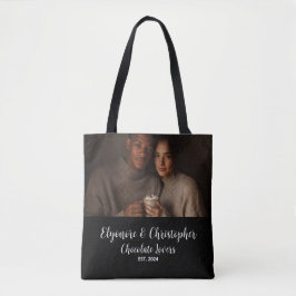 Bolso De Tela Chocolate Lovers Couple Established Photo Gift