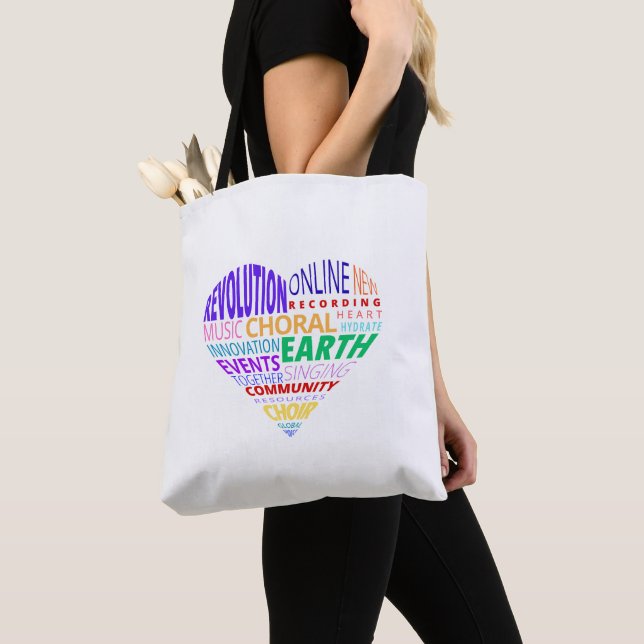 Bolso De Tela Choir of the Earth Word Cloud (Detalle)