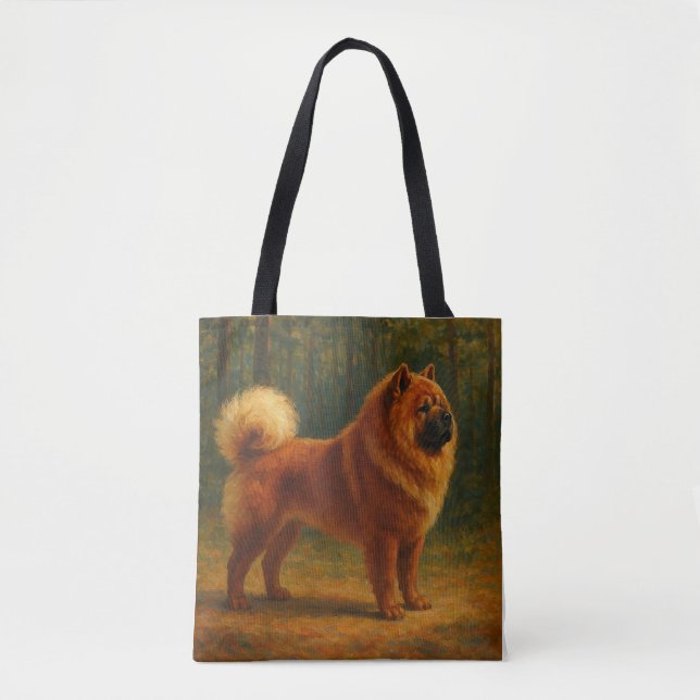 Bolso De Tela Chow Chow (Anverso)