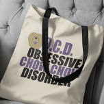 Bolso De Tela Chow Chow Funny<br><div class="desc">Un lindo regalo de Chow Chow para un dueño de perro con sentido del humor y una obsesión. Me encantan esos perros bonitos con sus tonterías tontas moradas.</div>