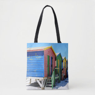 Bolso De Tela Chozas coloreadas de la playa