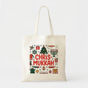 Bolso De Tela Chrismukkah Hanukkah Navidades judío Religioso