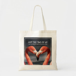 Bolso De Tela Christian Flamingo Valentine SOLO LOS DOS DE NOSOT