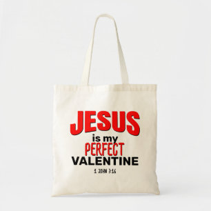 Bolso De Tela Christian JESUS ES MI VALENTÍN PERFECTO