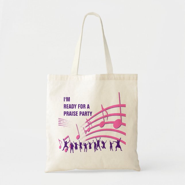 Bolso De Tela Christian PRAISE FIESTA (Frente)