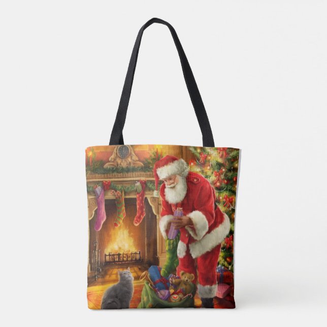 Bolso De Tela Christmas (Reverso)