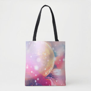 Bolso De Tela Christmas background with bokeh lightabstract, bac