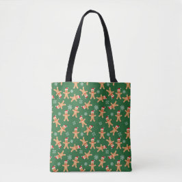 Bolso De Tela Christmas Gingerbread Baby Cookies Print Tote Bag