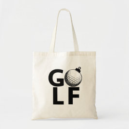 Bolso De Tela Christmas Golf Ornament