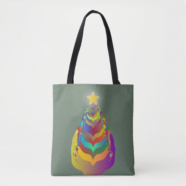 Bolso De Tela Christmas Hope and Togetherness (Anverso)