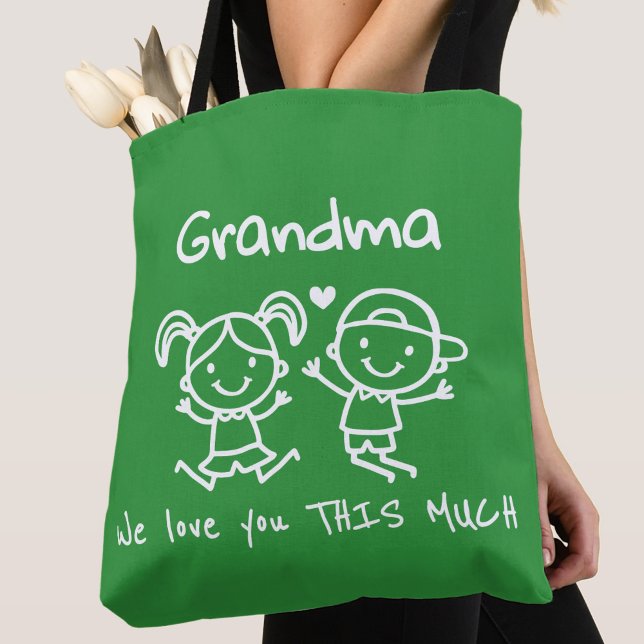 Bolso De Tela Christmas Love You Grandma Fun Graphic Gift (Subido por el creador)