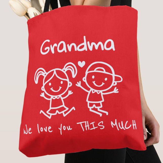 Bolso De Tela Christmas Love You Grandma Fun Graphic Gift (Subido por el creador)