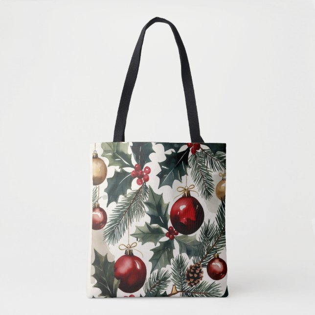 Bolso De Tela Christmas Ornaments, Author Natasha Us   (Anverso)