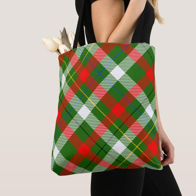 Bolso De Tela Christmas Red Green White Flannel Plaid Design  (Subido por el creador)