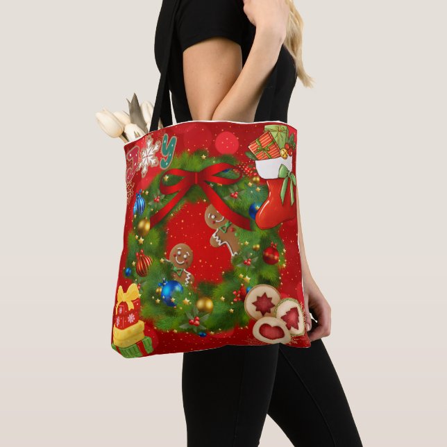 Bolso De Tela Christmas Tote (Detalle)