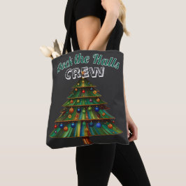 Bolso De Tela Christmas Tree Deck the Halls Crew
