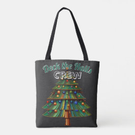 Bolso De Tela Christmas Tree Deck the Halls Crew