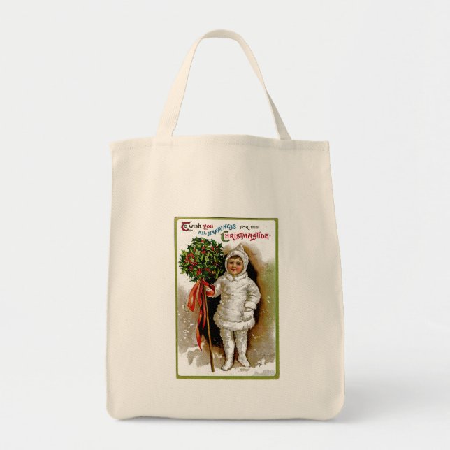 Bolso De Tela Christmastide (Frente)