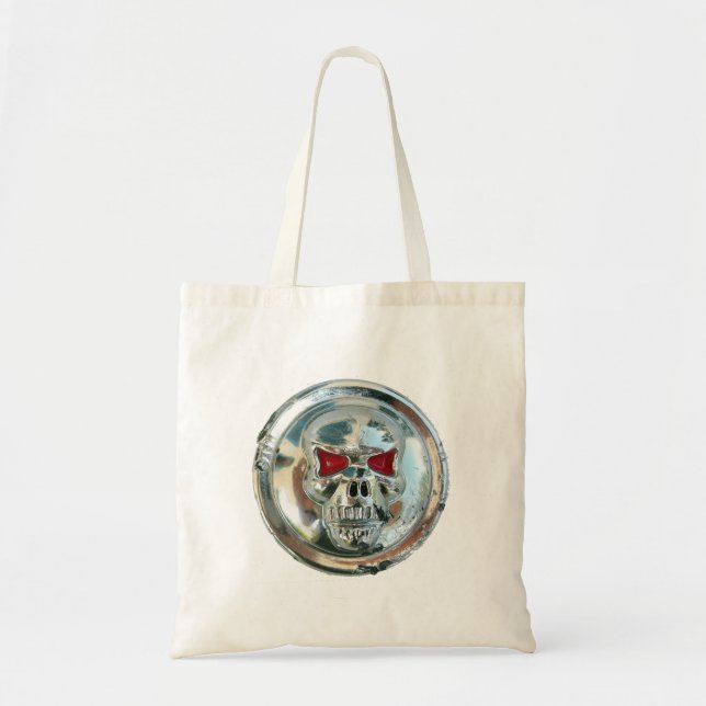 BOLSO DE TELA CHROME SKULL (Frente)