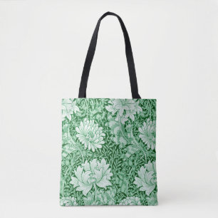 Bolso De Tela Chrysanthemum Green, William Morris