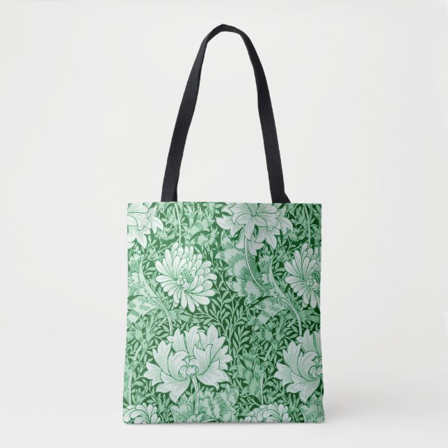 Bolso De Tela Chrysanthemum Green, William Morris (Anverso)