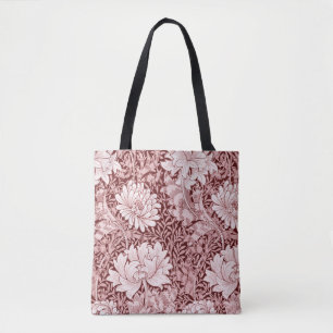 Bolso De Tela Chrysanthemum Maroon, William Morris