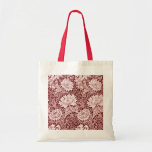Bolso De Tela Chrysanthemum Maroon, William Morris