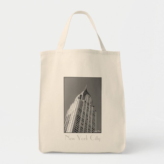 Bolso De Tela Chrysler Building Canvas Grocery Tote (Frente)