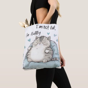 Bolso De Tela Chubby Cat Chill Vibes