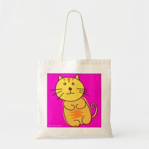 Bolso De Tela Chubby Cat Tote Bag
