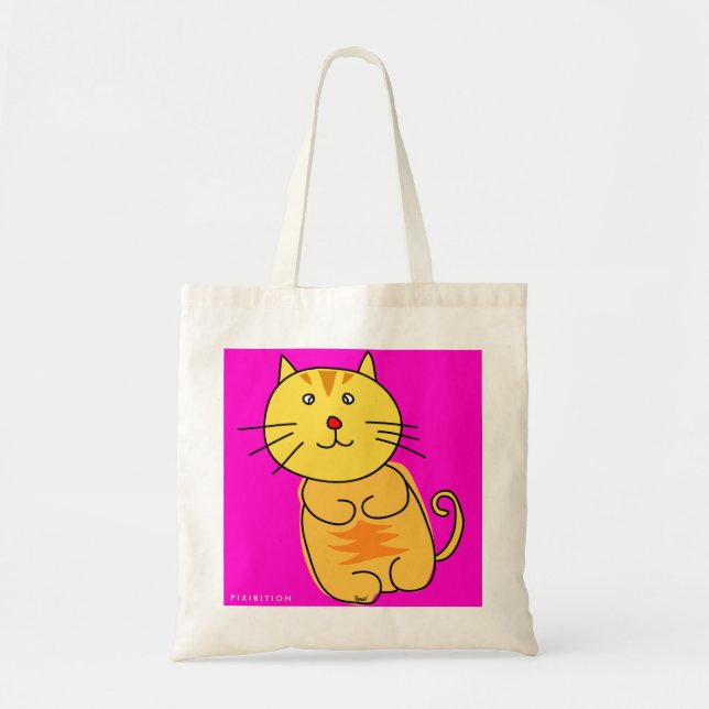 Bolso De Tela Chubby Cat Tote Bag (Frente)